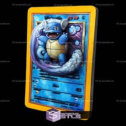 Pokemon 3D Card Collection Wartortle STL