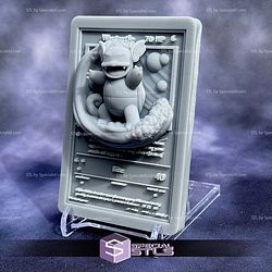 Pokemon 3D Card Collection Wartortle STL