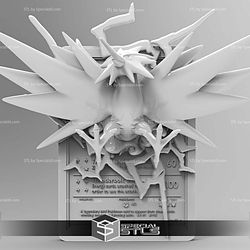 Pokemon 3D Card Collection Zapdos STL
