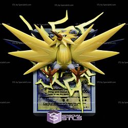 Pokemon 3D Card Collection Zapdos STL