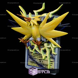 Pokemon 3D Card Collection Zapdos STL