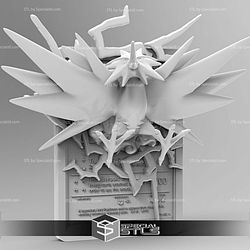 Pokemon 3D Card Collection Zapdos STL