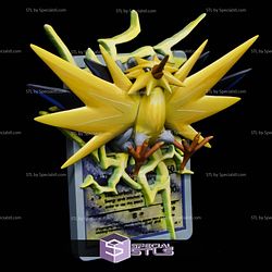 Pokemon 3D Card Collection Zapdos STL