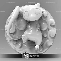 Pokemon Magnet Wall Decord Mew STL