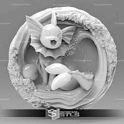 Pokemon Magnet Wall Decord Vaporeon STL