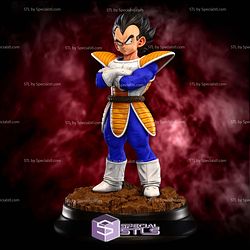 Prince Vegeta Saiyan 1-6 Look Pose 3D Printer Files
