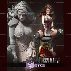 Queen Maeve Sitting with Sword 3D Printer Files
