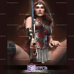 Queen Maeve Sitting with Sword 3D Printer Files