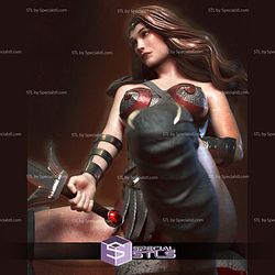 Queen Maeve Sitting with Sword 3D Printer Files