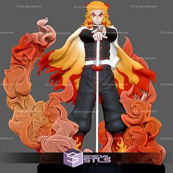 Rengoku Red Flame Basic 3D Printer Files
