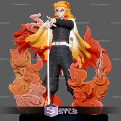 Rengoku Red Flame Basic 3D Printer Files