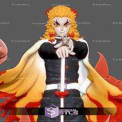 Rengoku Red Flame Basic 3D Printer Files