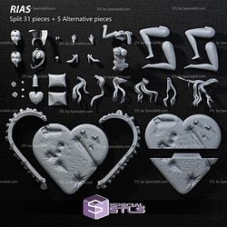 Rias Gremory NSFW Valentine 3D Printer Files