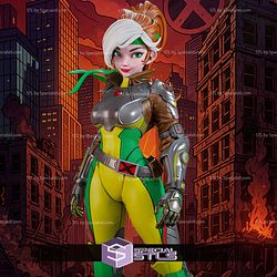 Rogue X Men Anime Style 3D Printer Files
