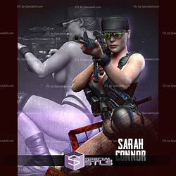 Sarah Connor Sniper Sitting Pose 3D Printer Files