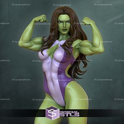 She Hulk Posing Muscle 3D Printer Files