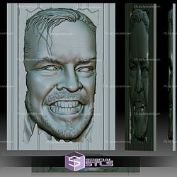 Shining Jack Nicholson Portrait 3D Printer Files