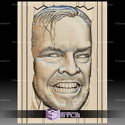 Shining Jack Nicholson Portrait 3D Printer Files