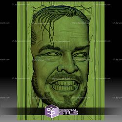 Shining Jack Nicholson Portrait 3D Printer Files