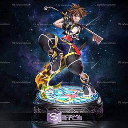 Sora Kingdom Hearts 328mm 3D Printer Files