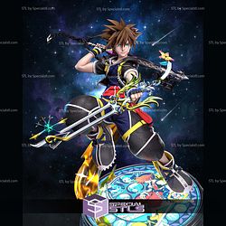 Sora Kingdom Hearts 328mm 3D Printer Files