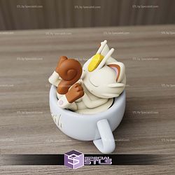 Super Basic Pokemon STL Meowth Chill Cup