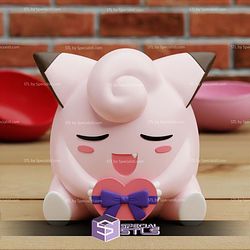 Super Basic STL Clefairy Valentine Chibi