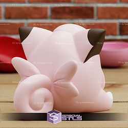 Super Basic STL Clefairy Valentine Chibi