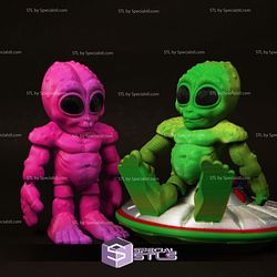 Super Basic STL Cute Flexi Alien