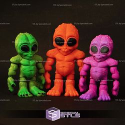 Super Basic STL Cute Flexi Alien