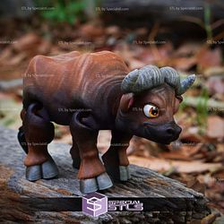 Super Basic STL Cute Flexi Buffalo