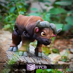 Super Basic STL Cute Flexi Buffalo