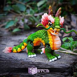 Super Basic STL Cute Flexi Chinese Dragon