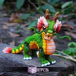 Super Basic STL Cute Flexi Chinese Dragon