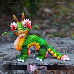 Super Basic STL Cute Flexi Chinese Dragon