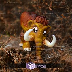 Super Basic STL Cute Flexi Mammoth