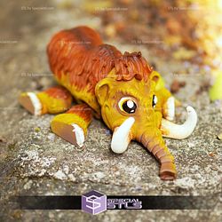 Super Basic STL Cute Flexi Mammoth