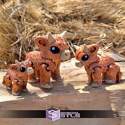 Super Basic STL Cute Tiny Highland Cow