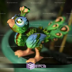 Super Basic STL Flexi Baby Peacock Articulated