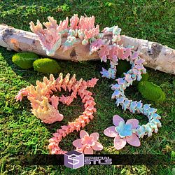 Super Basic STL Flexi Cherry Blossom Dragon
