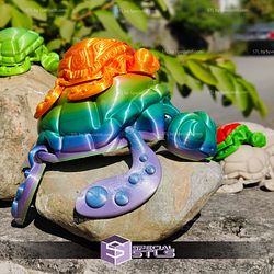 Super Basic STL Flexi Cute Turtle