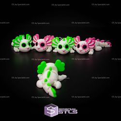 Super Basic STL Flexi Flexi Little Axolotl