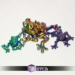 Super Basic STL Flexi Gemstone Crystal Frog