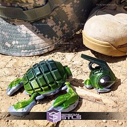 Super Basic STL Flexi Grenurtle Grenade Turtle