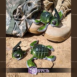 Super Basic STL Flexi Grenurtle Grenade Turtle