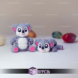 Super Basic STL Flexi Koala Print In Place