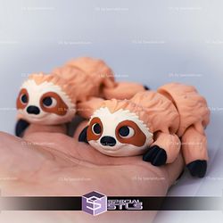 Super Basic STL Flexi Sloth Print In Place