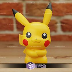 Super Basic STL Pikachu Chibi