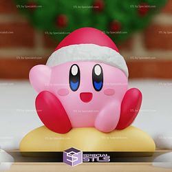 Super Basic STL Santa Kirby Christmas