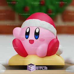 Super Basic STL Santa Kirby Christmas